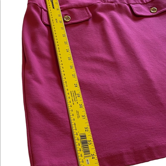 Talbots Dress Womens 6 Petite Pink Sleeveless Button Scoop Neck Flap Pockets - Picture 6 of 7
